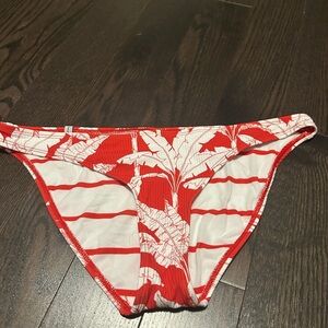 Body Glove Red and White Bikini Bottom